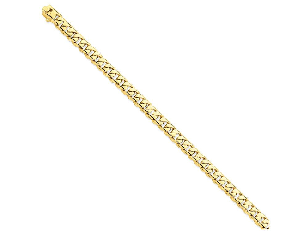 FJC Finejewelers 8 Inch 14k Yellow Gold 7.25mm Hand-polished Rounded Curb Chain Bracelet
