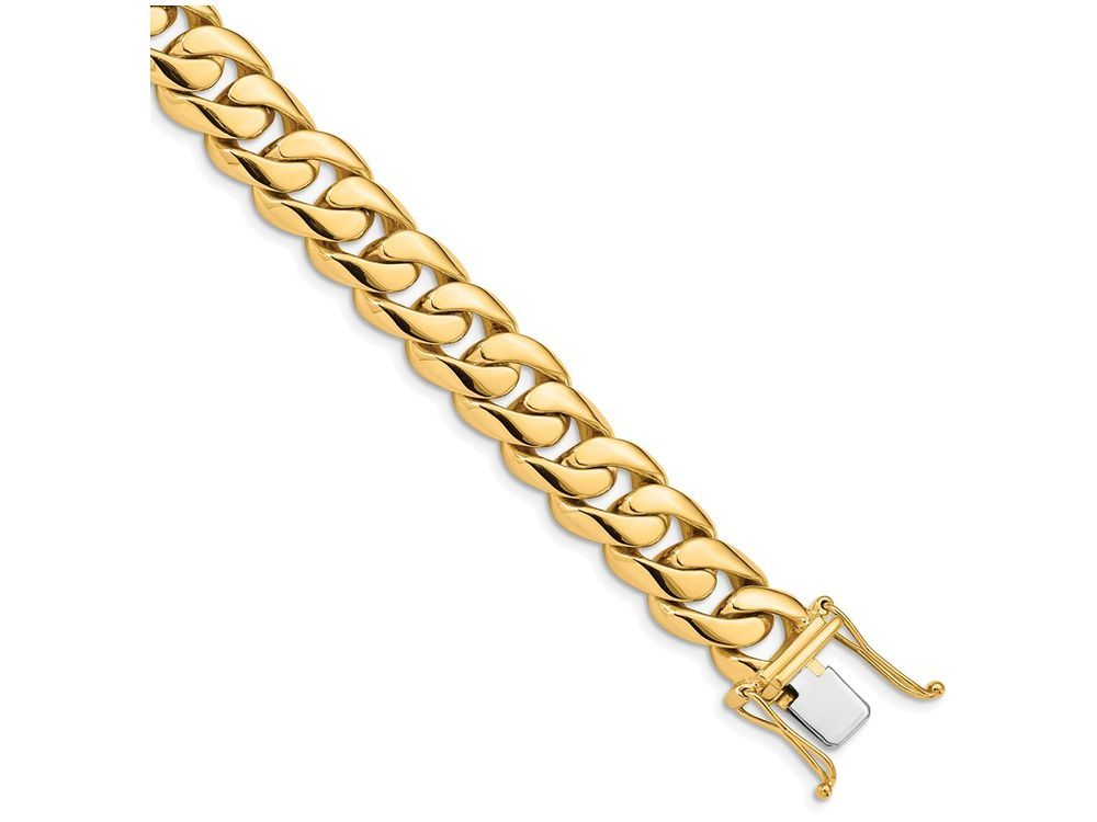 FJC Finejewelers 8 Inch 14k 11mm Hand-polished Rounded Curb Chain Bracelet