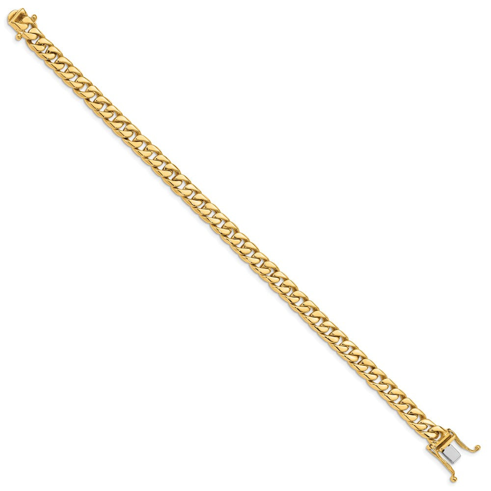 FJC Finejewelers 8 Inch 14k 6.8mm Hand-polished Flat Beveled Curb Chain Bracelet