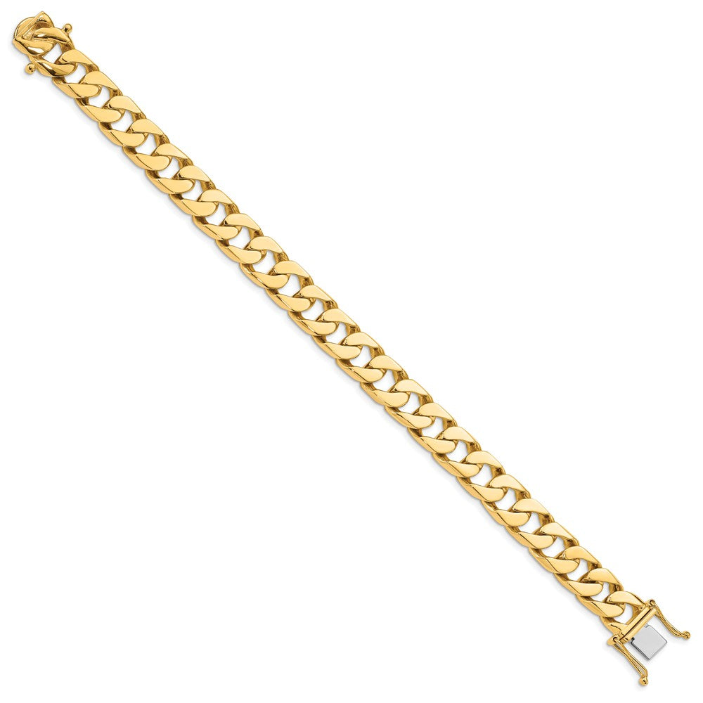 FJC Finejewelers 8 Inch 14k 11.2mm Hand-polished Flat Beveled Curb Chain Bracelet