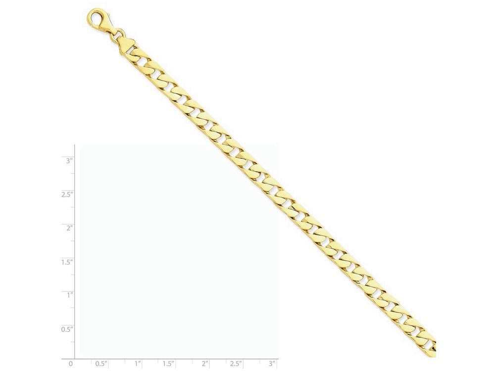 FJC Finejewelers 8 Inch 14k Yellow Gold 6.5mm Hand-polished Fancy Link Chain Bracelet