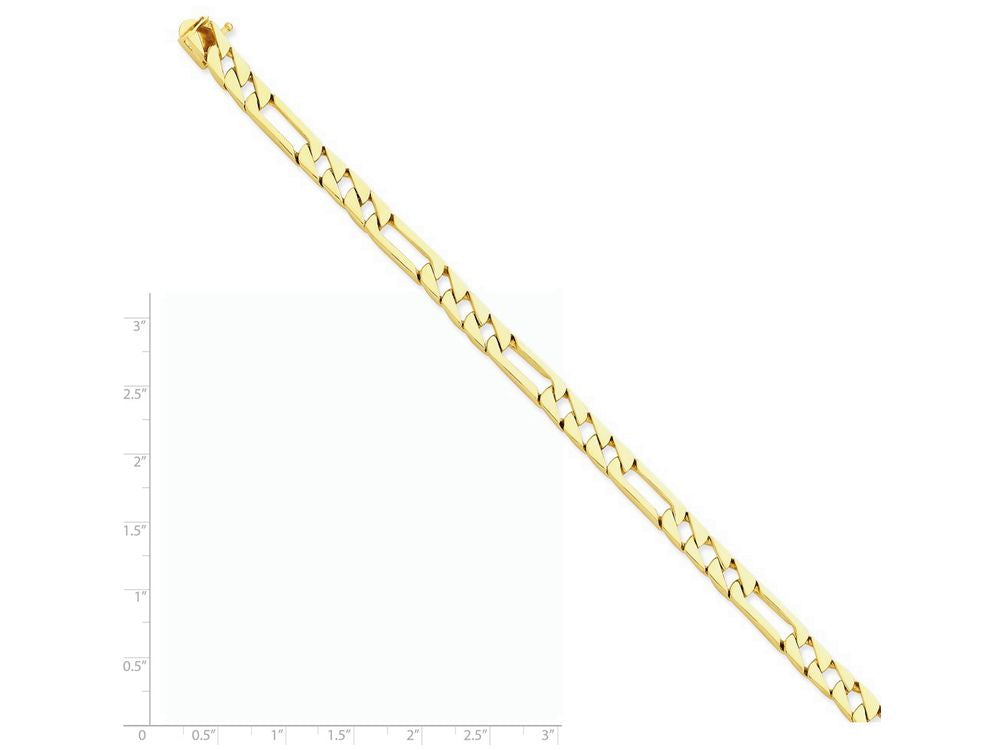 FJC Finejewelers 8 Inch 14k Yellow Gold 6mm Hand-polished Fancy Link Chain Bracelet