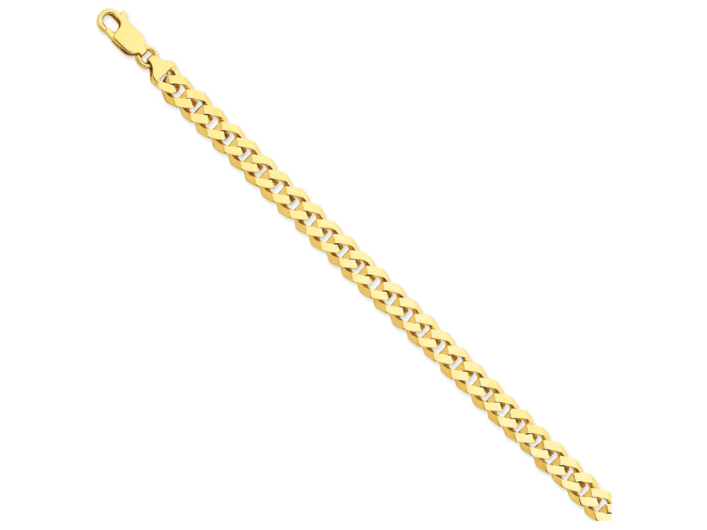 FJC Finejewelers 8 Inch 14k Yellow Gold 8mm Hand-polished Fancy Link Chain Bracelet