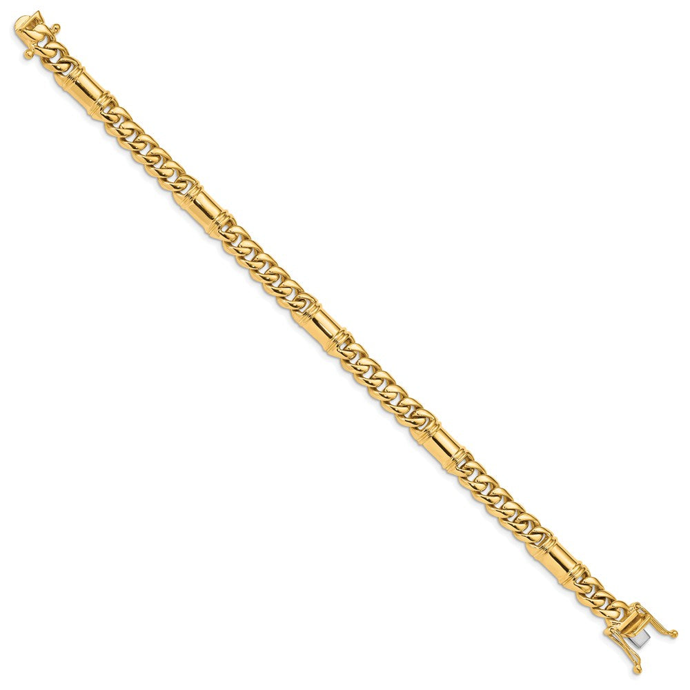 FJC Finejewelers 8 Inch 14k 7.5mm Hand-polished Fancy Link Chain Bracelet