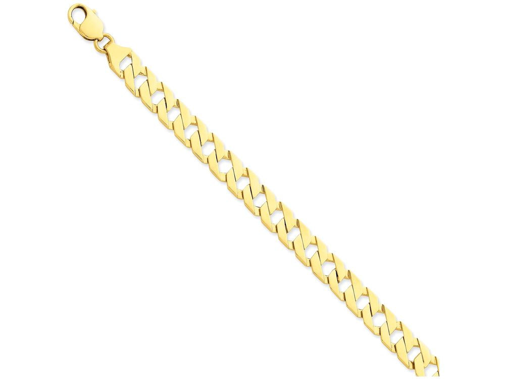 FJC Finejewelers 8 Inch 14k Yellow Gold 9.25mm Hand-polished Fancy Link Chain Bracelet