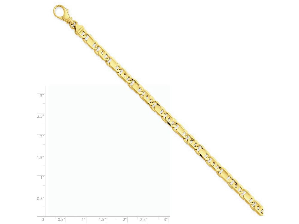 FJC Finejewelers 7.25 Inch 14k Yellow Gold 5.75mm Polished Fancy Link Chain Bracelet