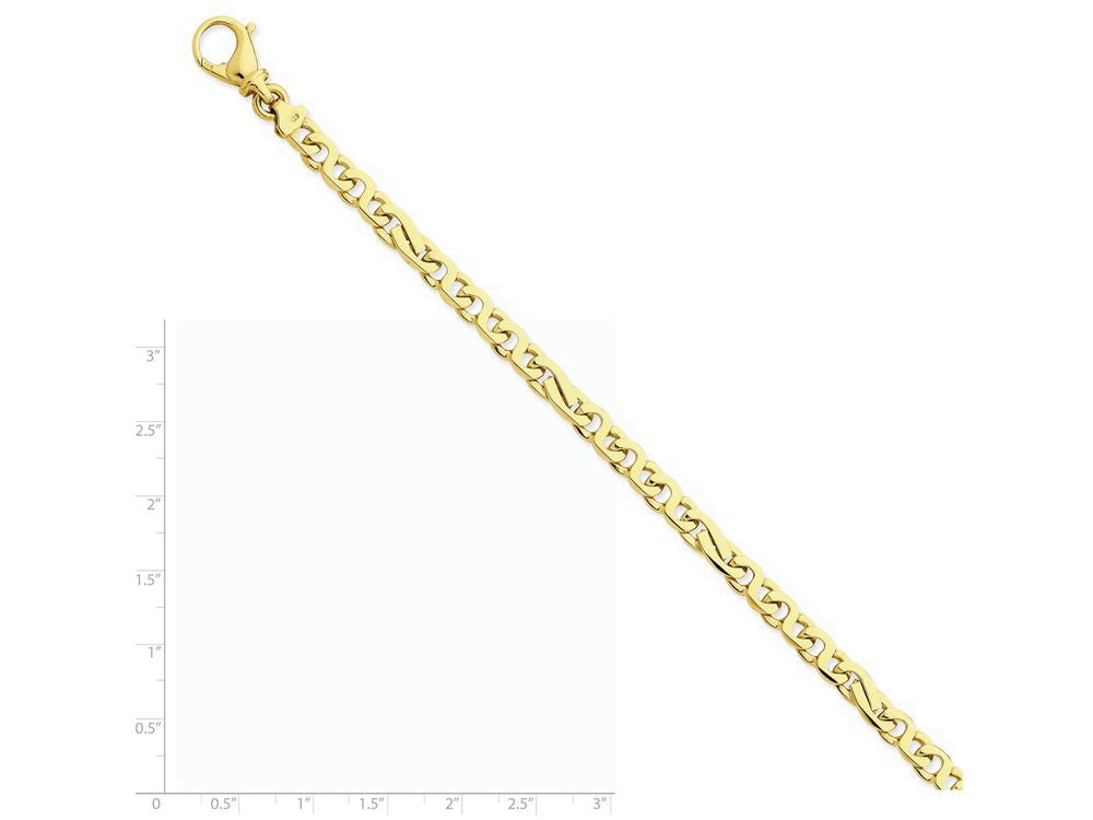 FJC Finejewelers 7 Inch 14k Yellow Gold 6.2mm Polished Fancy Link Chain Bracelet