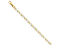 FJC Finejewelers 7 Inch 14 kt Two Tone Gold 4.8mm Polished Fancy Link Chain Bracelet