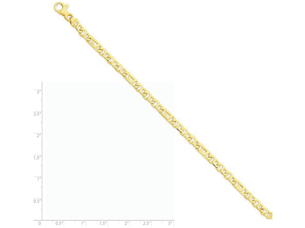 FJC Finejewelers 7 Inch 14k Yellow Gold Fancy Link Chain Bracelet