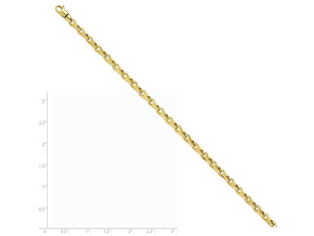 FJC Finejewelers 7.25 Inch 14k Yellow Gold 4.5mm Fancy Link Chain Bracelet