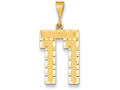 FJC Finejewelers 14k Yellow Gold Large Bright Cut Number 11 Charm