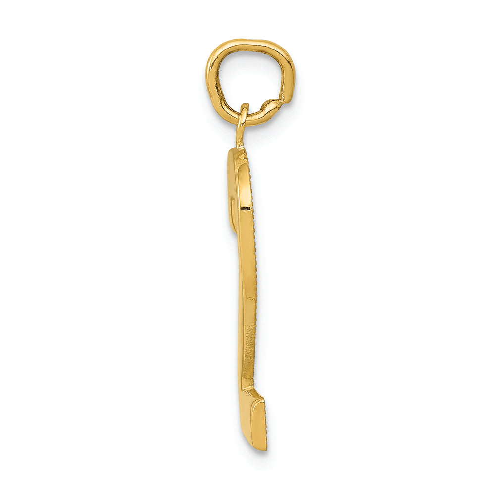 FJC Finejewelers 14k Yellow Gold Casted Large Polished Number 2 Charm