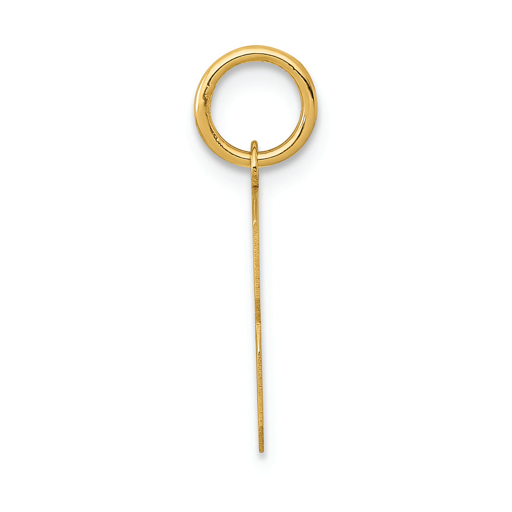 FJC Finejewelers 14k Yellow Gold Small Polished Number 3 Charm