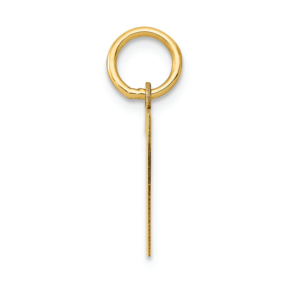 FJC Finejewelers 14k Yellow Gold Small Polished Number 7 Charm