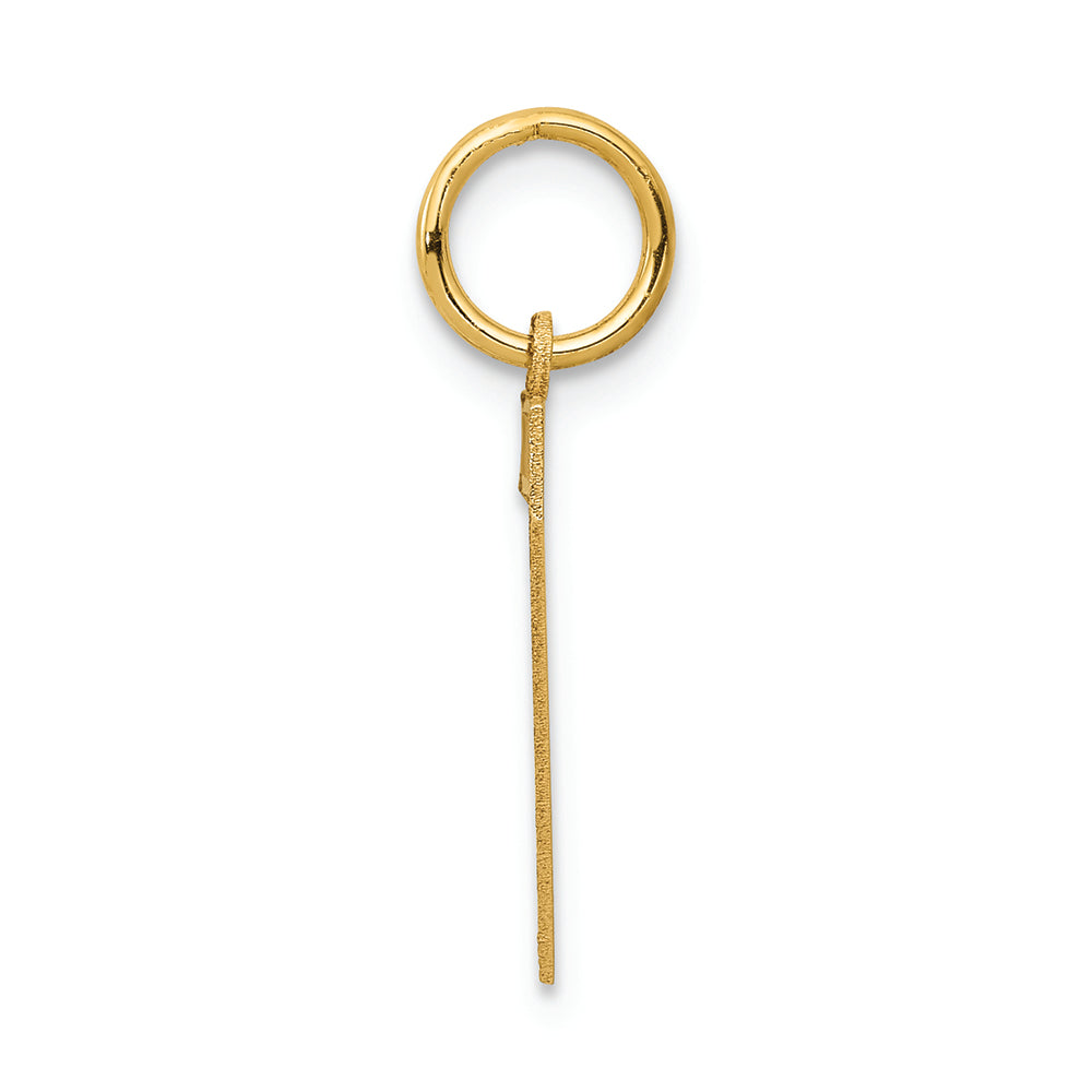 FJC Finejewelers 14k Yellow Gold Medium Satin Number 7 Charm