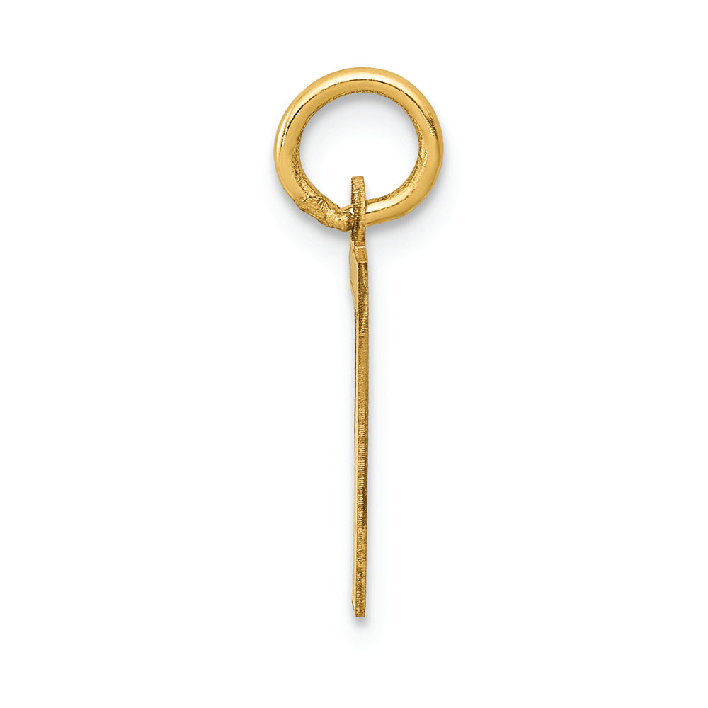 FJC Finejewelers 14k Yellow Gold Small Satin Number 7 Charm
