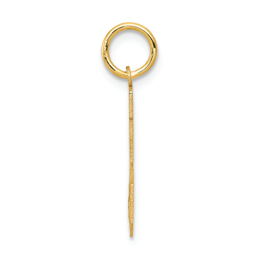 FJC Finejewelers 14k Yellow Gold Small Satin Number 25 Charm