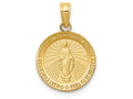 FJC Finejewelers 14k Yellow Gold Miraculous Medal Charm