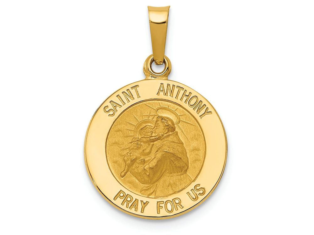 FJC Finejewelers 14k Yellow Gold Saint Anthony Medal Charm