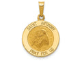FJC Finejewelers 14k Yellow Gold Saint Anthony Medal Charm