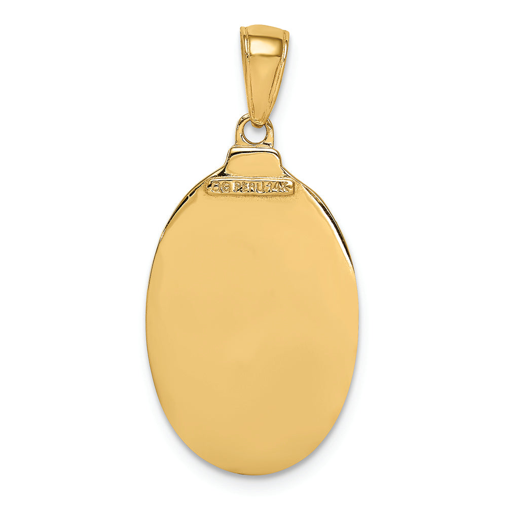 FJC Finejewelers 14k Yellow Gold Saint Joseph Medal Charm 15 x 31mm