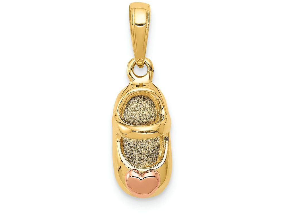 FJC Finejewelers 14k Two-tone Gold Baby Shoe Charm