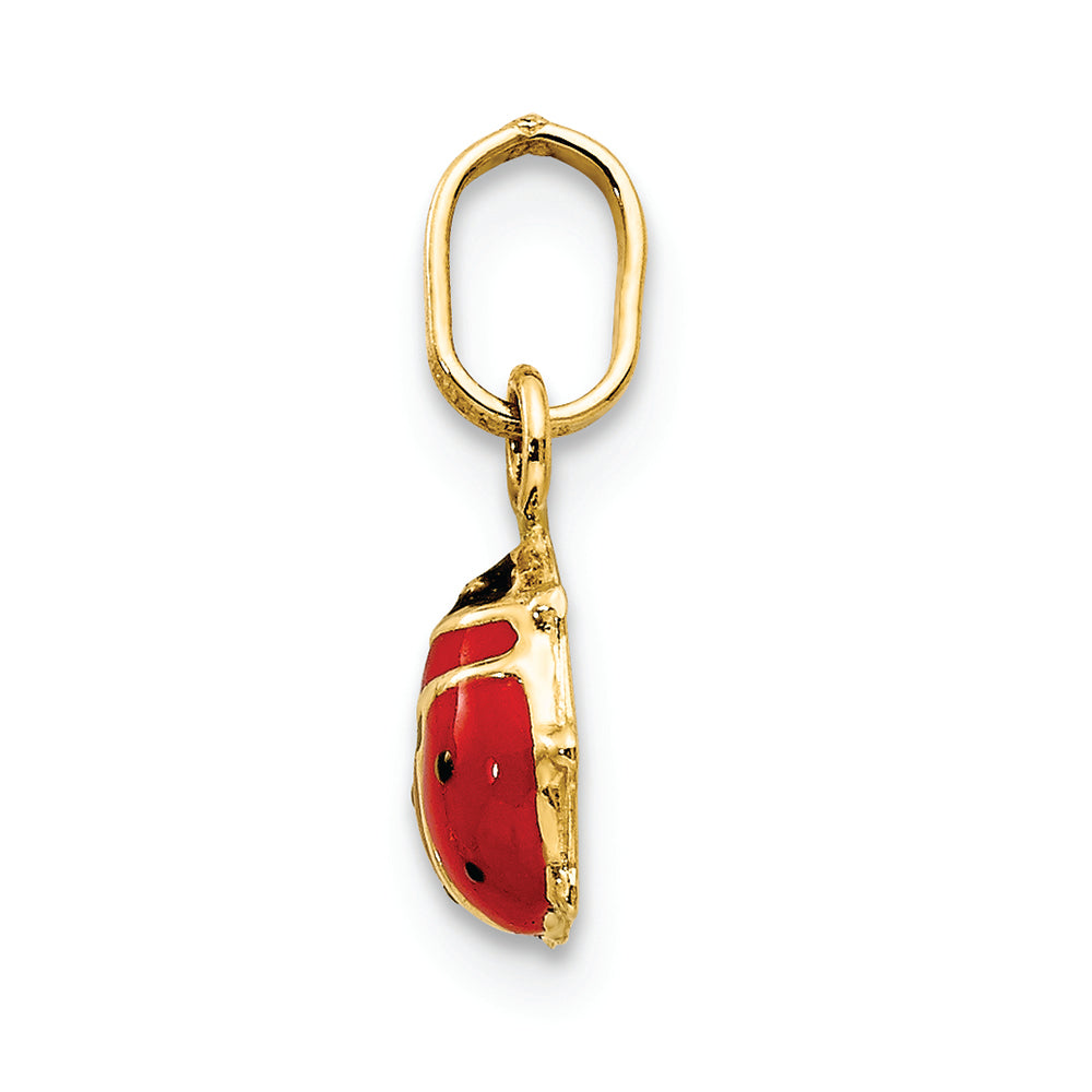 FJC Finejewelers 14k Yellow Gold Enameled Ladybug Charm