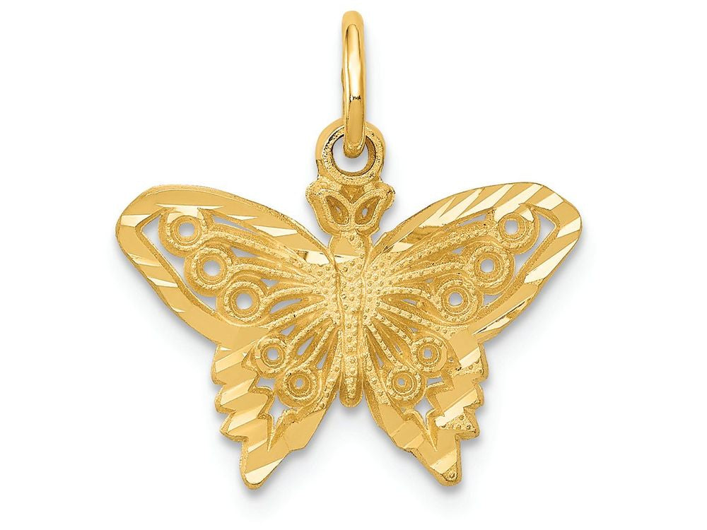 FJC Finejewelers 14k Yellow Gold Butterfly Charm