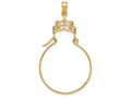 FJC Finejewelers 14k Yellow Gold Filigree Charm Holder