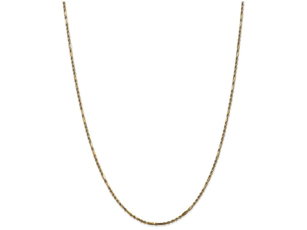 FJC Finejewelers 10 Inch 14k Yellow Gold 2.0mm Milano Rope Chain Ankle Bracelet