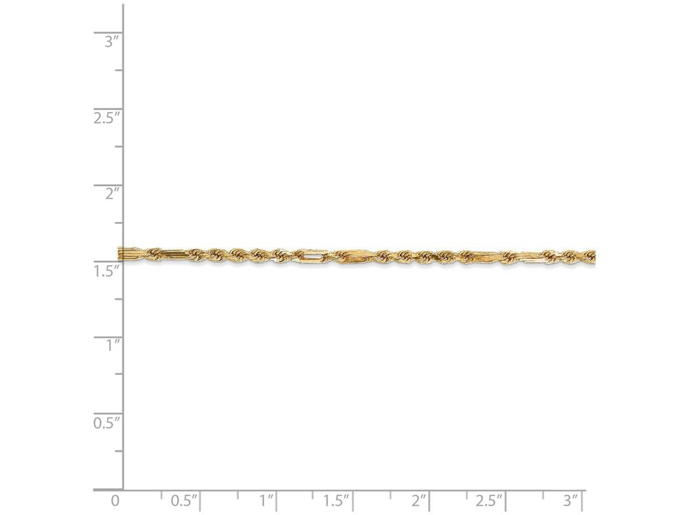 FJC Finejewelers 16 Inch 14k Yellow Gold 2.25mm Milano Rope Chain Necklace