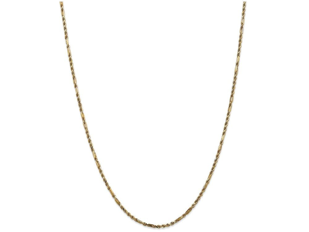 FJC Finejewelers 24 Inch 14k Yellow Gold 2.25mm Milano Rope Chain Necklace