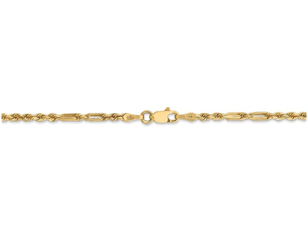 FJC Finejewelers 7 Inch 14k Yellow Gold 2.5mm Milano Rope Chain Bracelet