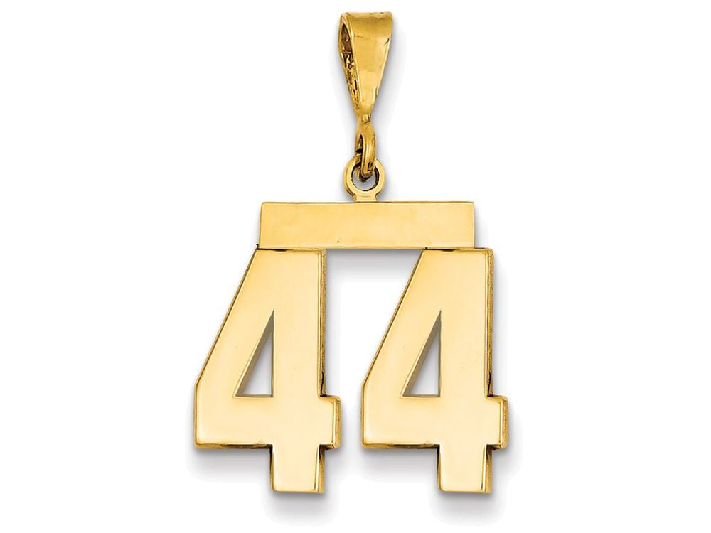 FJC Finejewelers 14k Yellow Gold Medium Polished Number 44 Charm