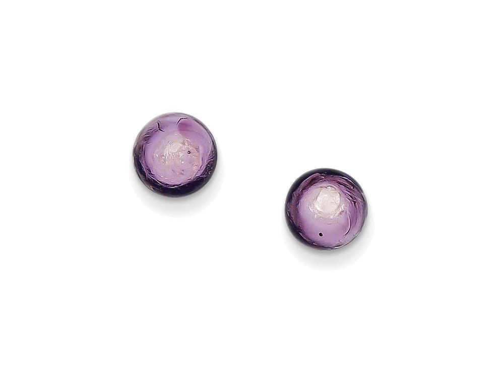FJC Finejewelers Sterling Silver Lavender Italian Murano Earrings