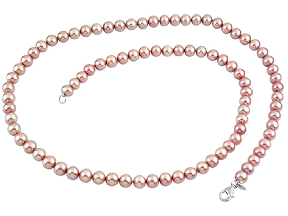 FJC Finejewelers 7.5-8.00mm Pink Potato Freshwater Cultured Pearls 24 Inch Necklace