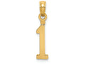 FJC Finejewelers 14k Yellow Gold 1"block Styl Charm