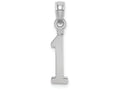 FJC Finejewelers 14k White Gold "1"block Style Charm