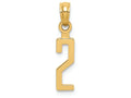 FJC Finejewelers 14k Yellow Gold 2"block Styl Charm