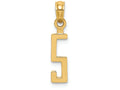 FJC Finejewelers 14k Yellow Gold 5"block Styl Charm
