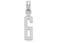 FJC Finejewelers 14k White Gold 6"block Styl Charm