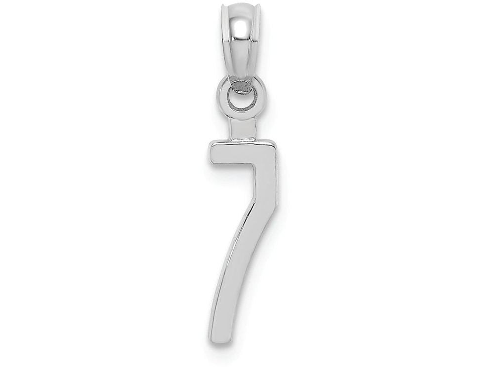 FJC Finejewelers 14k White Gold 7"block Styl Charm