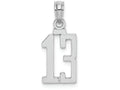 FJC Finejewelers 14k White Gold "13"block Style Charm