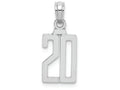 FJC Finejewelers 14k White Gold 20"block Styl Charm