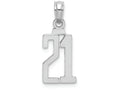 FJC Finejewelers 14k White Gold 21"block Styl Charm