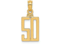 FJC Finejewelers 14k Yellow Gold 50"block Styl Charm