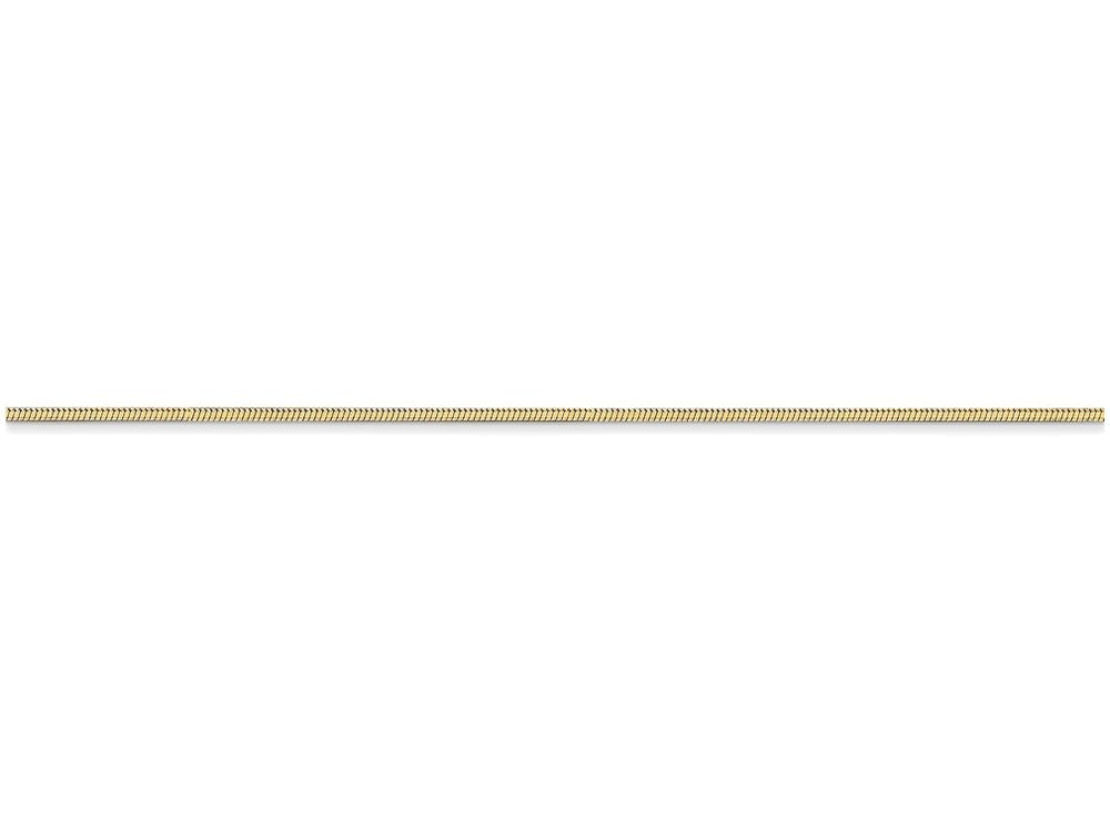FJC Finejewelers 10 Inch 14k Yellow Gold 1.00mm Octagonal Snake Chain Ankle Bracelet