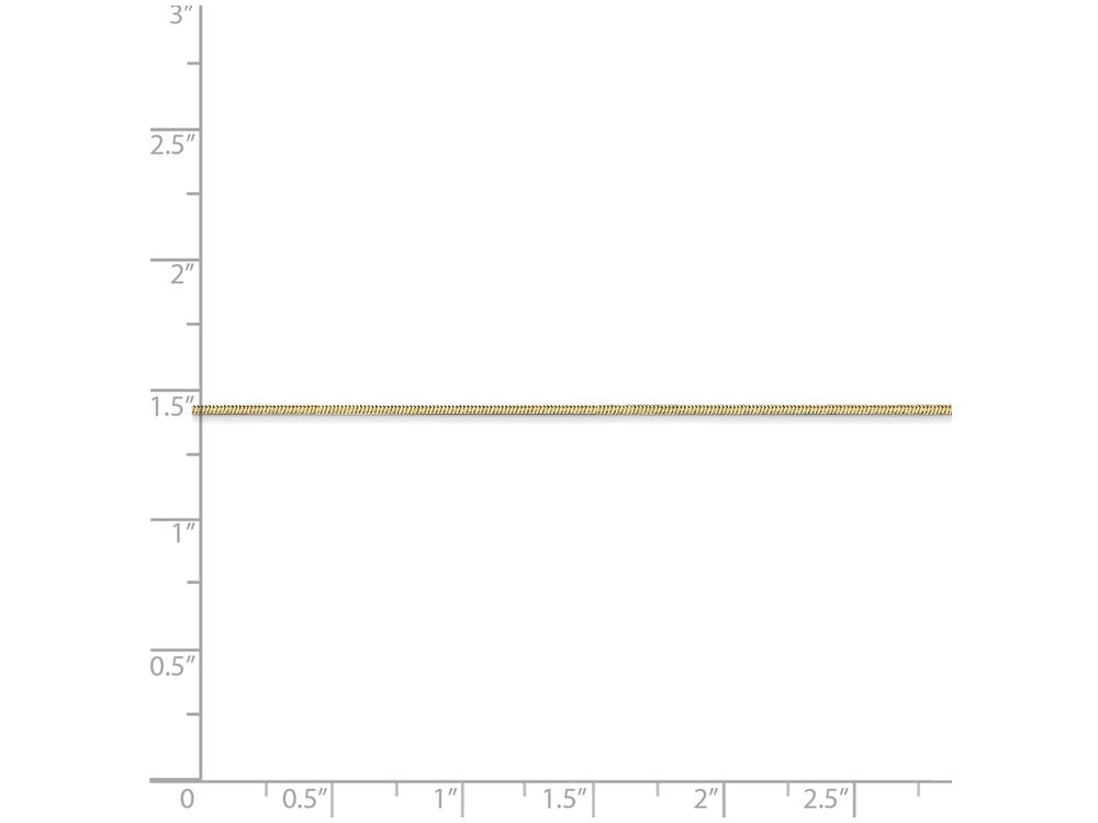 FJC Finejewelers 18 Inch 14k Yellow Gold 1.00mm Octagonal Snake Chain Necklace