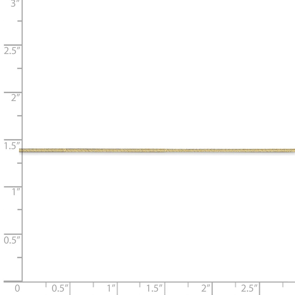 FJC Finejewelers 14 kt Yellow Gold 1.00mm Octagonal Snake Chain
