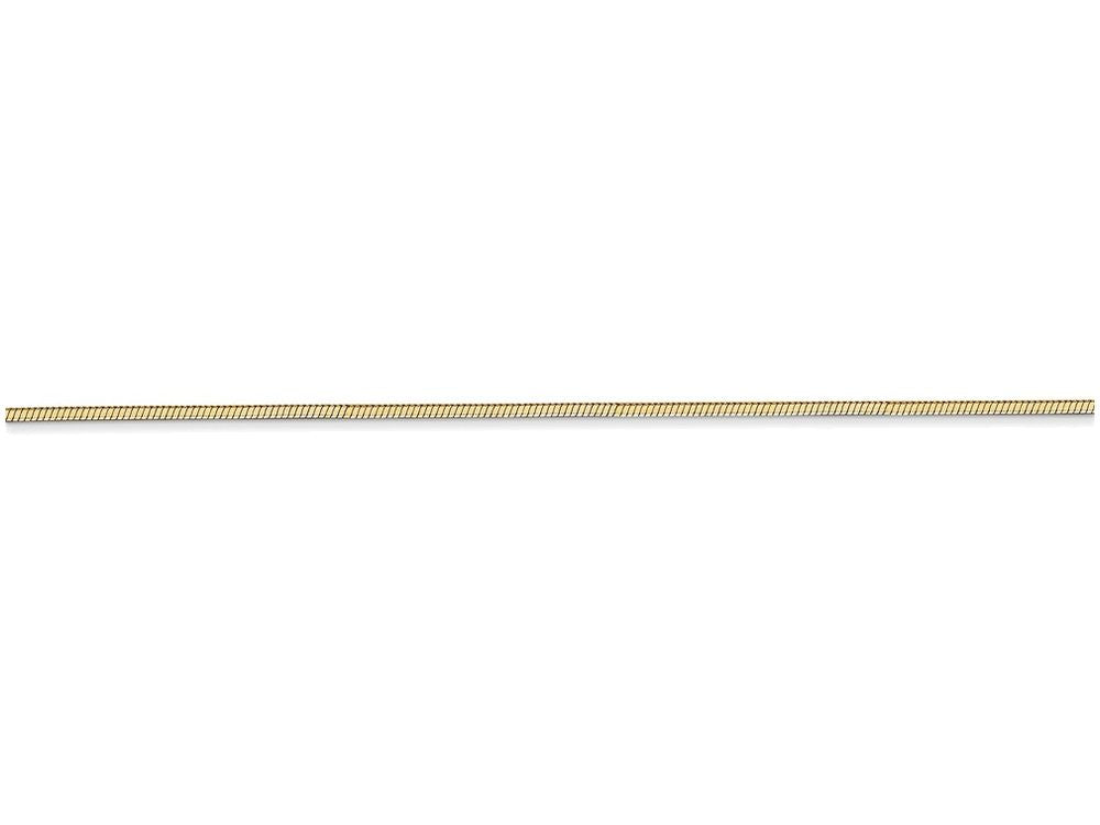 FJC Finejewelers 7 Inch 14k Yellow Gold 1.20mm Octagonal Snake Chain Bracelet